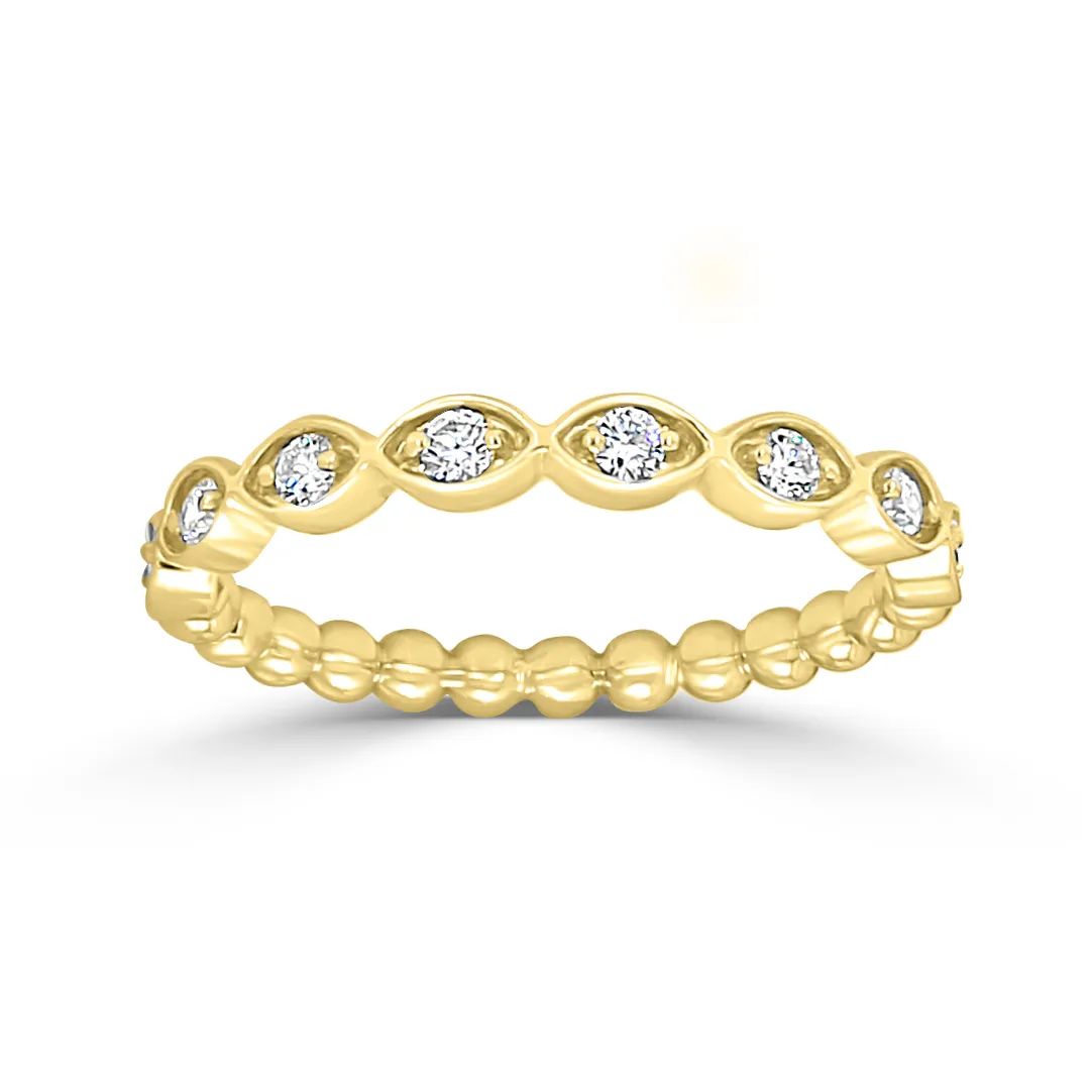 Yellow Gold Tandem Collection Wedding Band