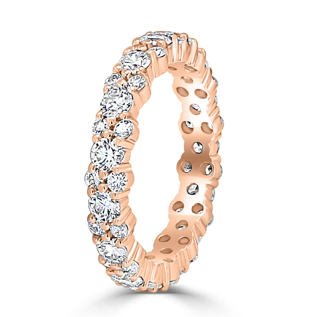 Rose Gold Oval and Round Cut Diamond Wedding Ring jewelry store near me