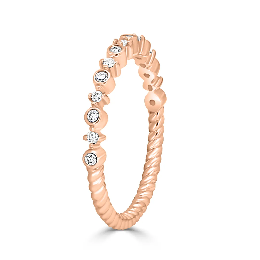 Rose Gold Custom Design Your Wedding Ring and Band Miami jewelry store near me