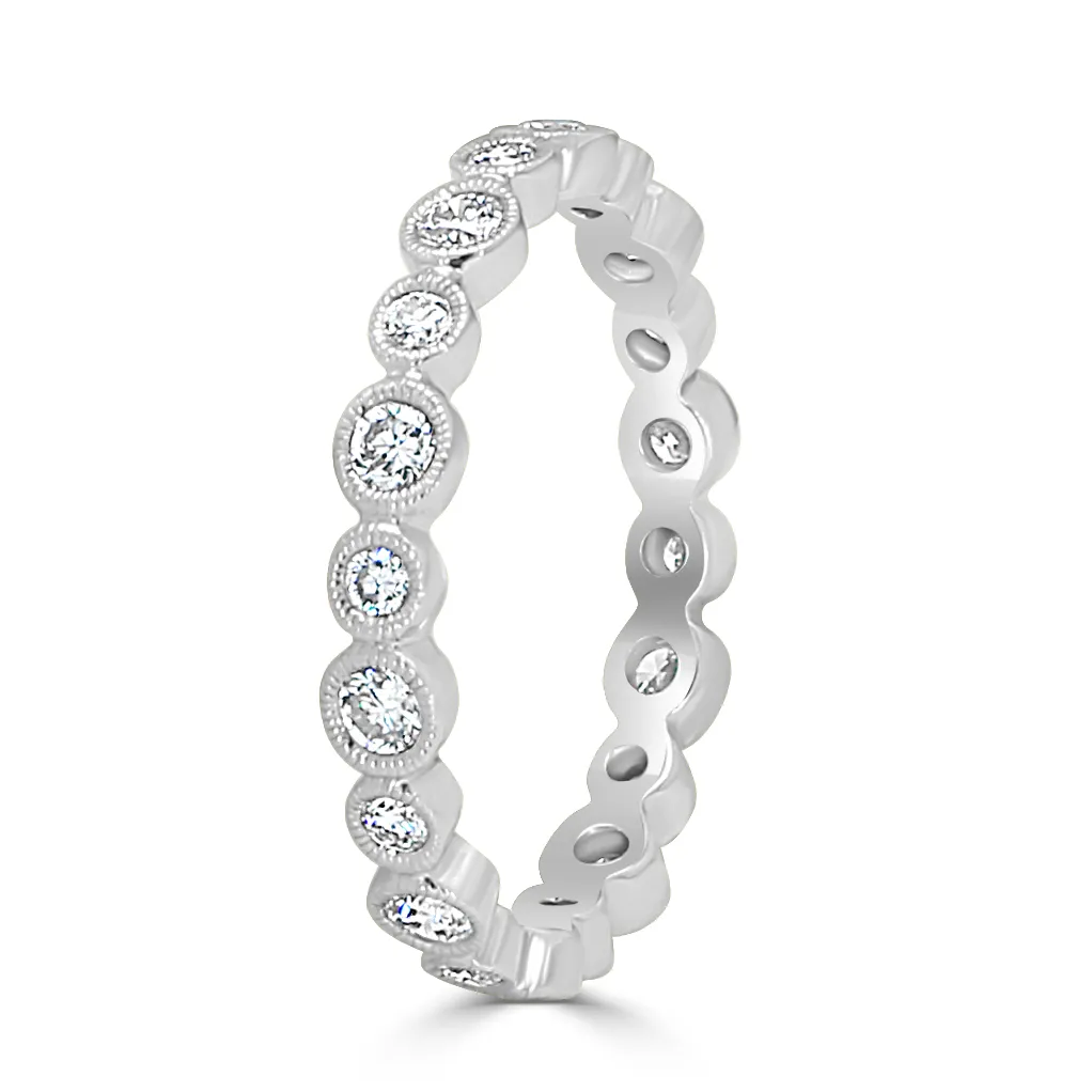 Platinum Diamond Eternity Band For Stacking In Hawaii jewelry store near me