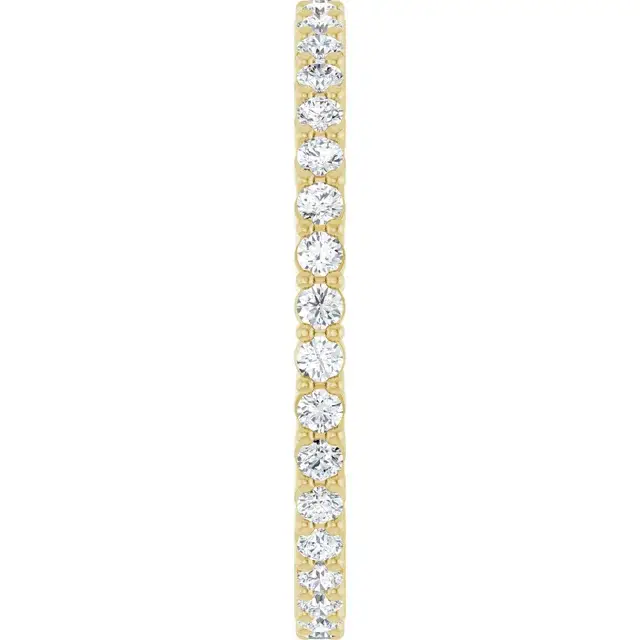 Yellow Gold Classic Shared Prong Diamond Eternity Ring In Honolulu jewelry store near me