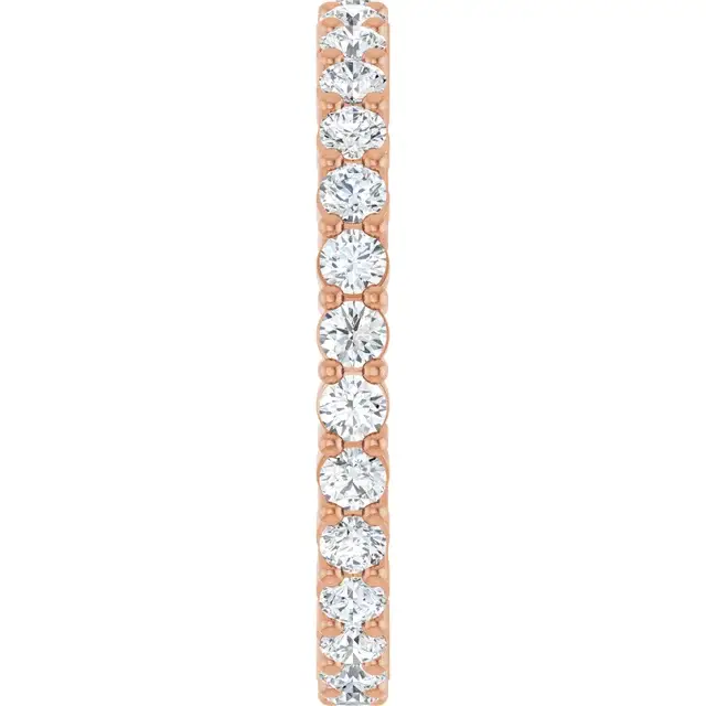 Rose Gold Simple 1 CTW Diamond Eternity Ring in Trenton New Jersey jewelry store near me