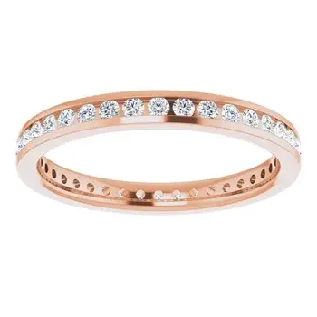 Rose Gold Stunning Diamond Eternity Band In Scarsdale New York