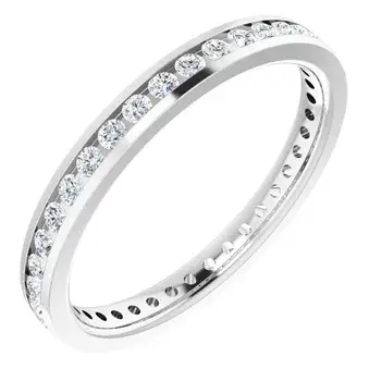 Platinum Stunning Diamond Eternity Band In Scarsdale New York jewelry store near me