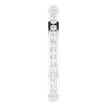 White Gold Stunning Diamond Eternity Band In Scarsdale New York jewelry Wabash avenue