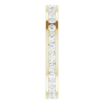 Yellow Gold Channel Set Diamond Eternity Ring In Hillsborough California jewelry Wabash avenue