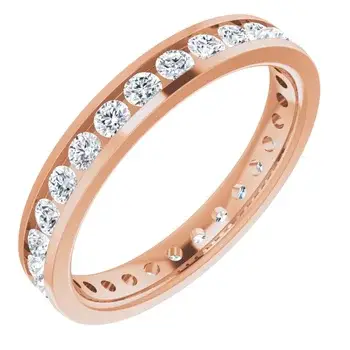 Rose Gold Stunning Diamond Band In Los Altos California jewelry store near me