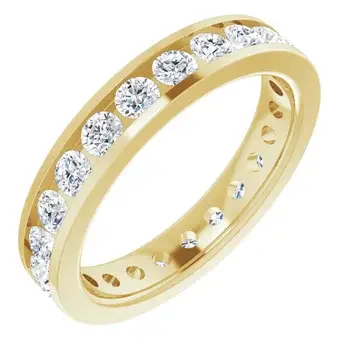 Yellow Gold Stunning Diamond Band In HighLand Park, Texas jewelry store near me