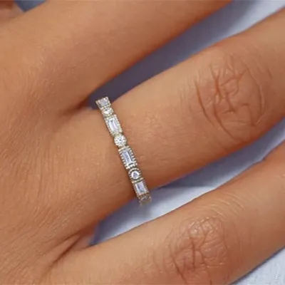 Platinum Diamond Eternity Wedding Band In Houston Texas jewelry Wabash avenue
