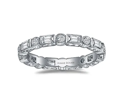 Platinum Diamond Eternity Wedding Band In Houston Texas