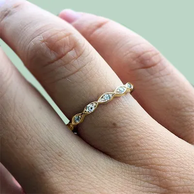 Yellow Gold Marquise Fine Round Diamond Ring In Philadelphia from best jeweler