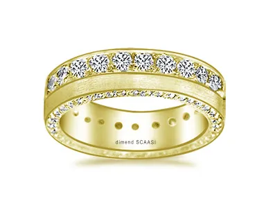 Yellow Gold Women's Eternity Wedding Ring In San Antonio, Texas