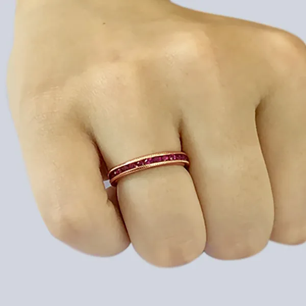 Rose Gold Finest Eternity Wedding Band For Women In San Francisco jewelry store near me