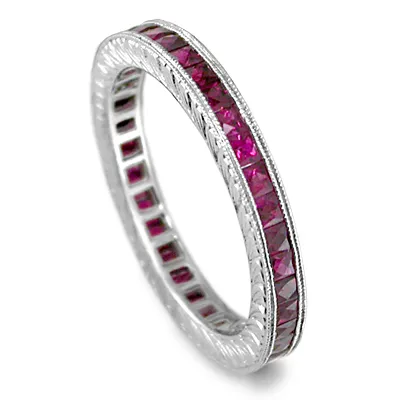 White Gold Finest Eternity Wedding Band For Women In San Francisco jewelry store near me