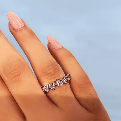 Rose Gold Diamond Rng for Valentine's Day Anniversary And Birthday jewelry store near me