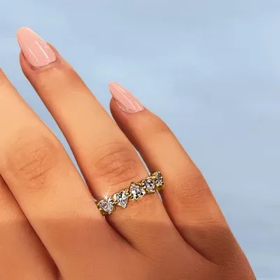 Yellow Gold Diamond Rng for Valentine's Day Anniversary And Birthday jewelry store near me