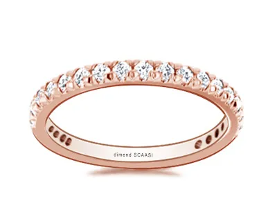 Rose Gold Engagement And Wedding Ring Set At Jewelry Store