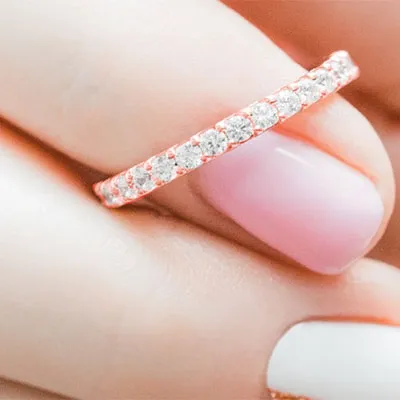 Rose Gold Elegant And Refined Wedding and Engagement Ring jewelry windy city