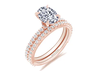 Rose Gold Elegant And Refined Wedding and Engagement Ring jewelry store near me