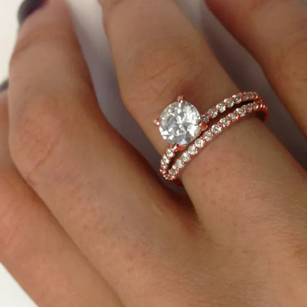 Rose Gold Your Matching Wedding Ring Set jewelry Wabash avenue