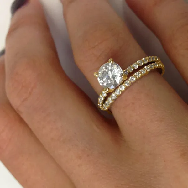 Yellow Gold Your Matching Wedding Ring Set jewelry Wabash avenue