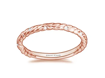 Rose Gold His And Her Wedding Bands
