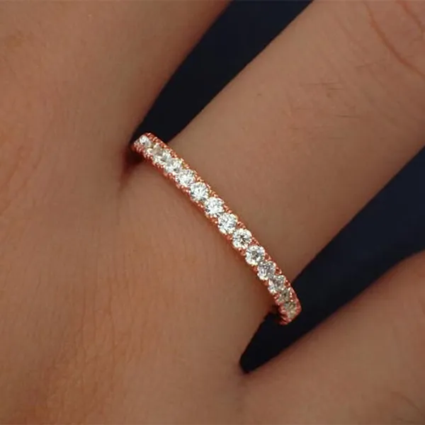 Rose Gold Unique Wedding Rings Sets For His And Hers jewelry Wabash avenue