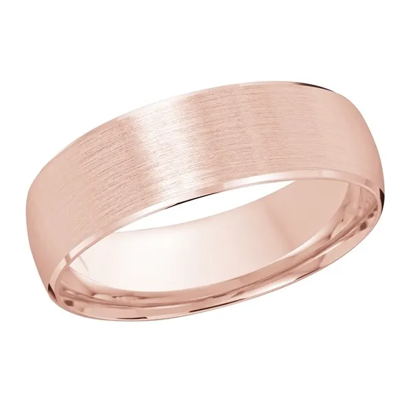 Rose Gold Manly Bands With Unique Men's Wedding Rings