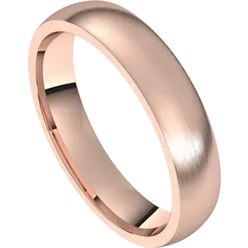 Rose Gold Classic And Comfortable Domed Wedding Ring For Him and Her jewelry store near me