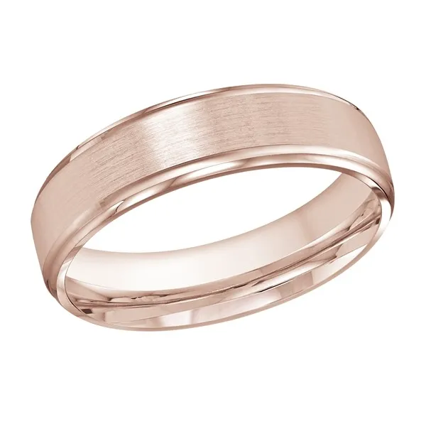 Rose Gold Unique Matte Wedding Ring for Men