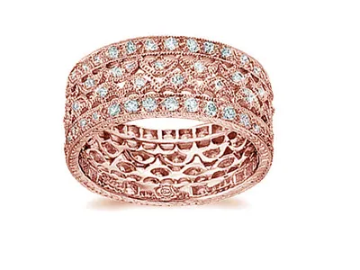 Rose Gold Eco-Friendly And Recycled Gold Wedding Rings For Women