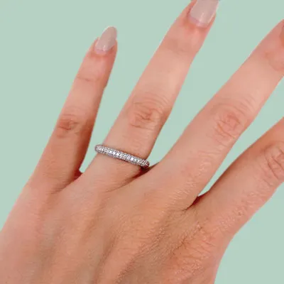 White Gold Customized Wedding Ring From The Brilliant Jeweler jewelry windy city