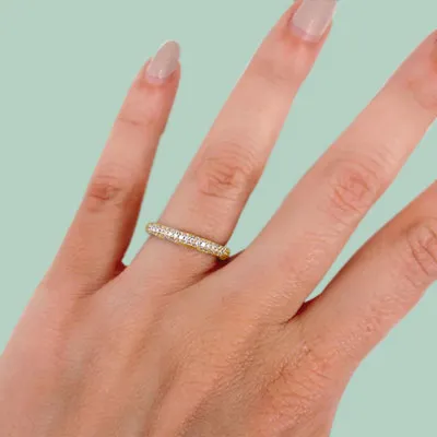 Yellow Gold Customized Wedding Ring From The Brilliant Jeweler jewelry windy city