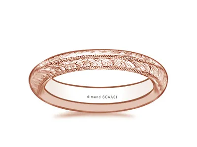 Rose Gold Wedding Band For EveryDay Wear