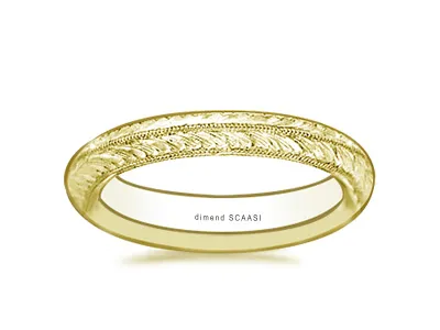Yellow Gold Wedding Band For EveryDay Wear