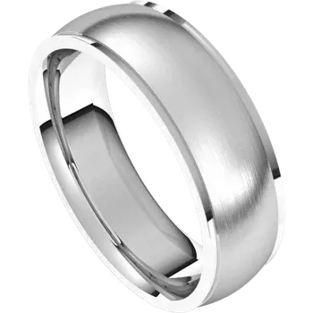 White Gold High Polish Wedding Ring For Men jewelry store near me
