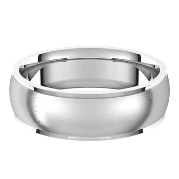 White Gold High Polish Wedding Ring For Men