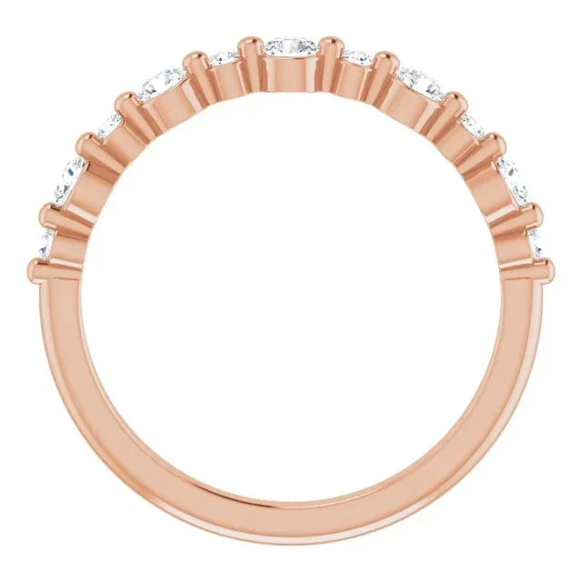 Rose Gold Perfect Wedding Band For Women jewelry Wabash avenue