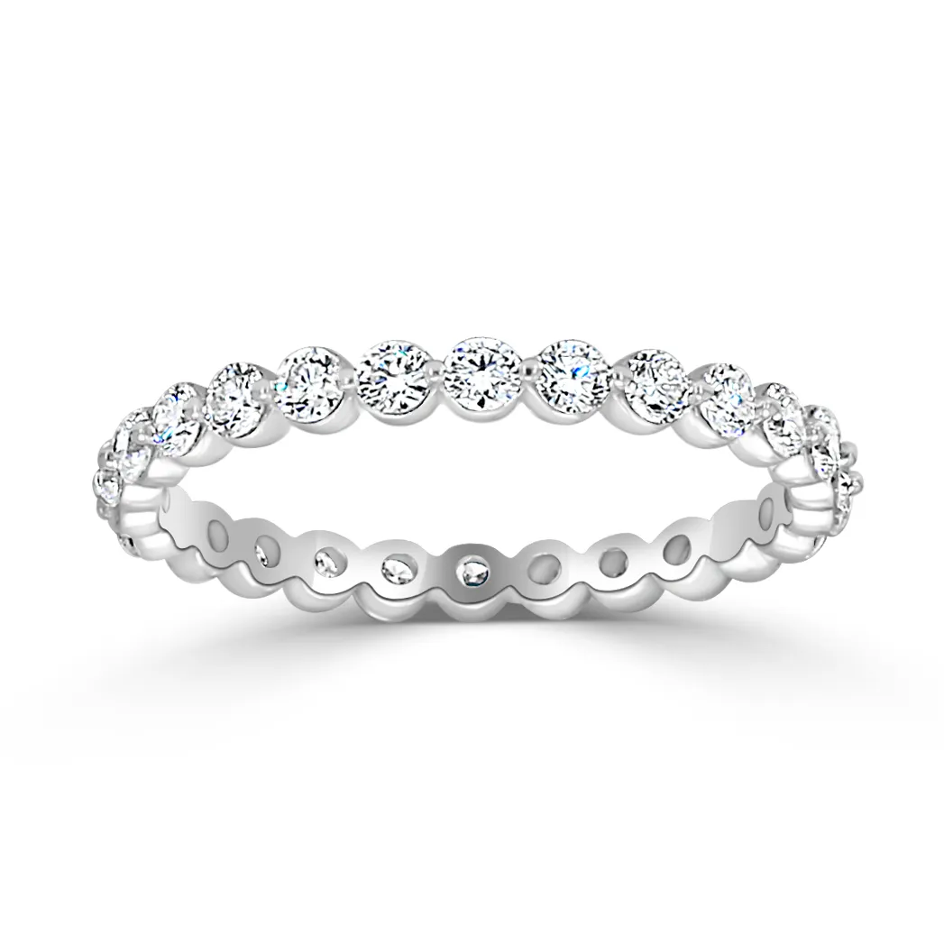 Platinum Eternity Wedding Band and Ring For Women