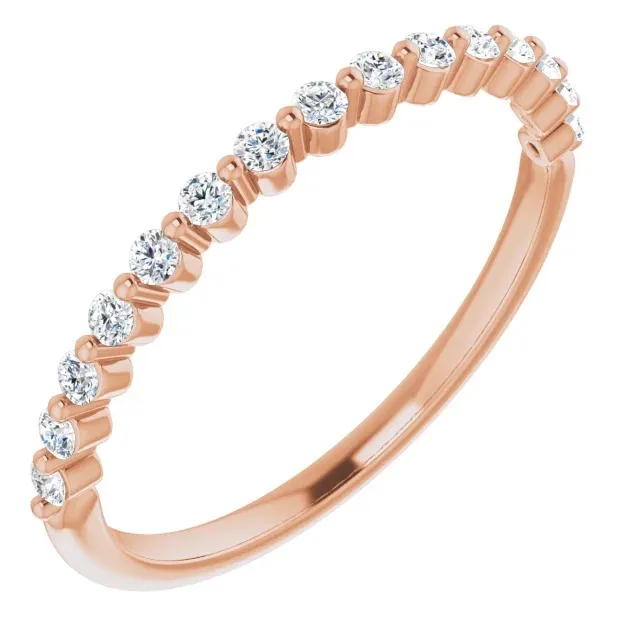 Rose Gold Stacked Wedding Ring For Women jewelry store near me