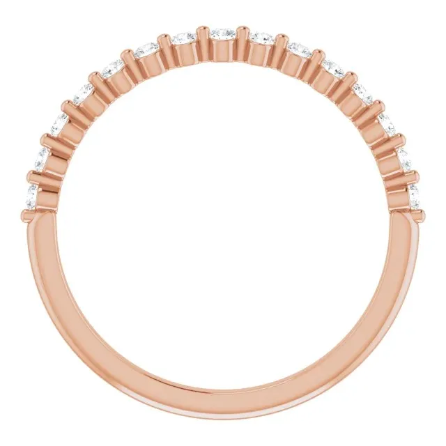 Rose Gold Stacked Wedding Ring For Women jewelry Wabash avenue