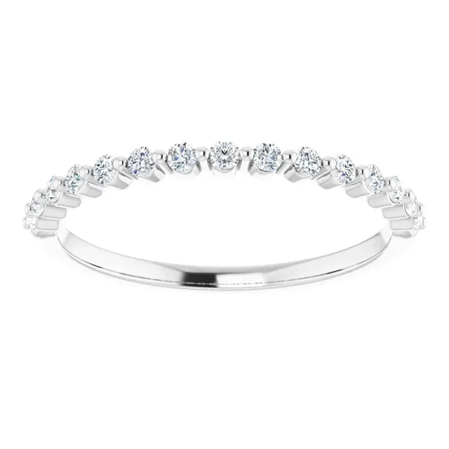 Platinum Stacked Wedding Ring For Women