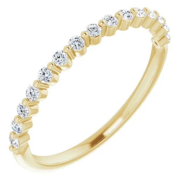 Yellow Gold Stacked Wedding Ring For Women jewelry store near me