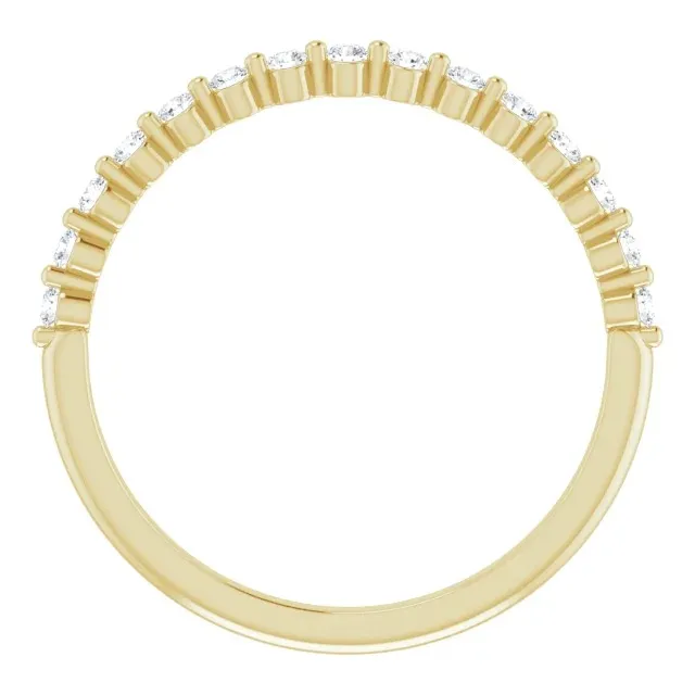 Yellow Gold Stacked Wedding Ring For Women jewelry Wabash avenue