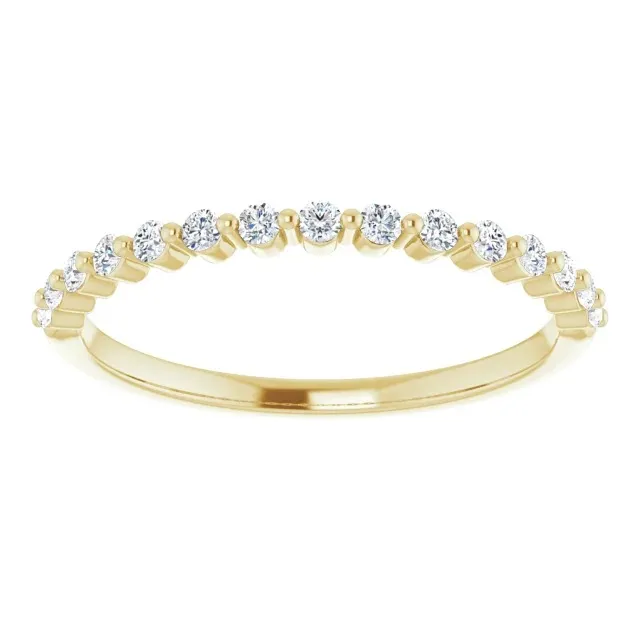 Yellow Gold Stacked Wedding Ring For Women