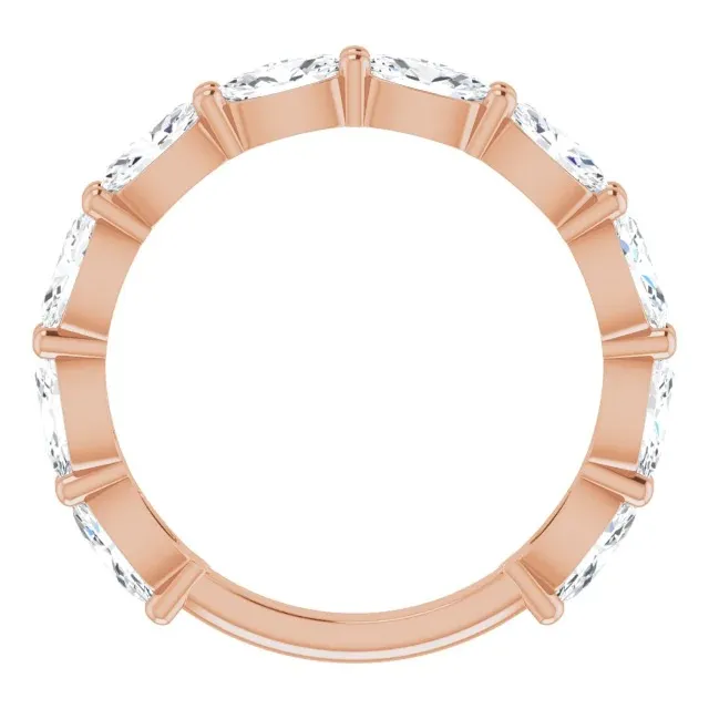 Rose Gold Stunning Oval Cut Diamond Band For Women jewelry Wabash avenue