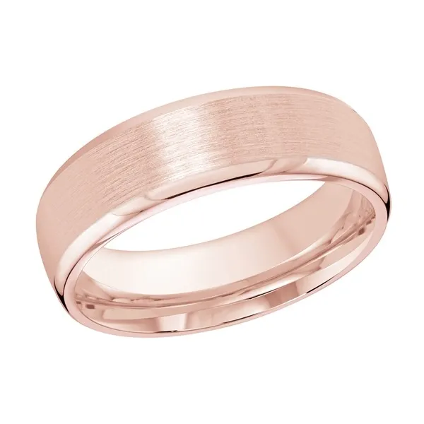 Rose Gold Simple Men's Wedding Band