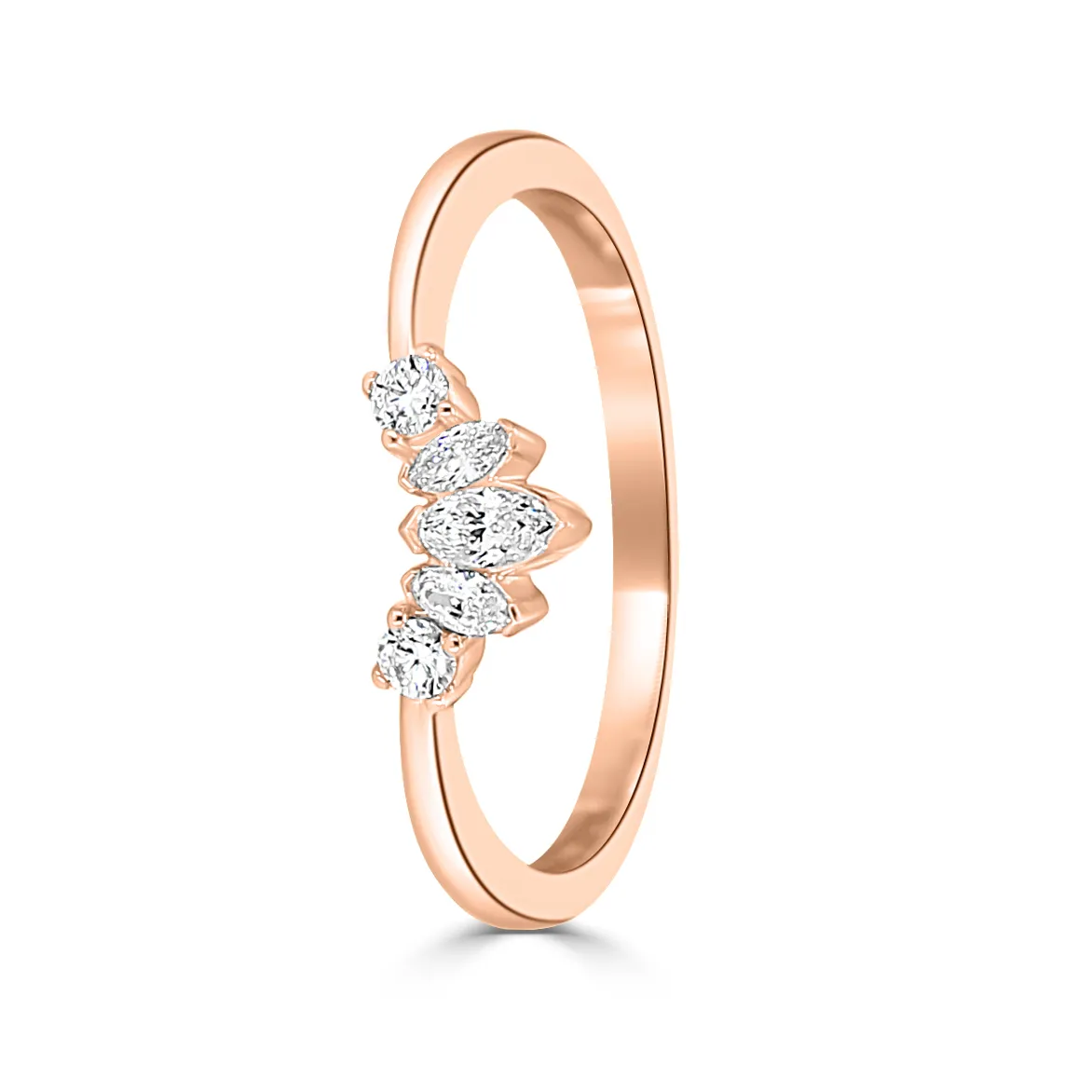 Rose Gold Top Wedding Ring for Women In Chicago jewelry store near me