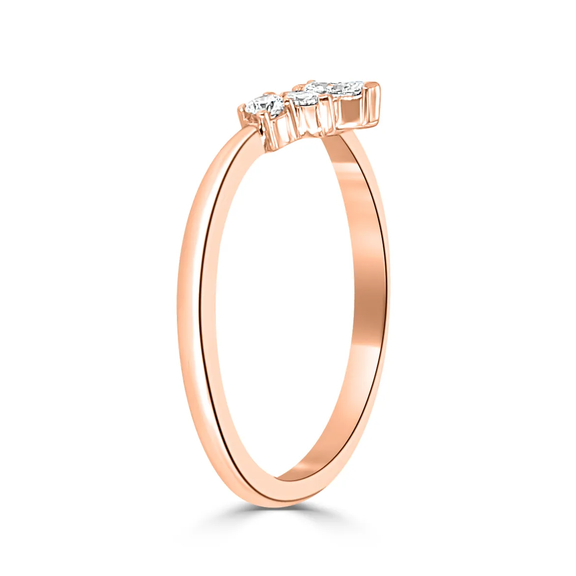 Rose Gold Top Wedding Ring for Women In Chicago jewelry Wabash avenue