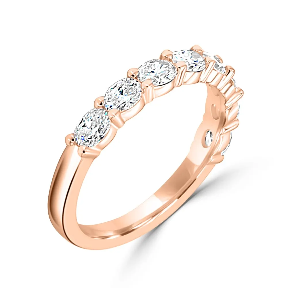 Rose Gold Serene and Shimmer Wedding Ring For Women jewelry Wabash avenue